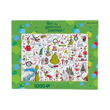 Imagem de AQUARIUS Quebra-Cabeça De Colagem Grinch Aquário (Quebra-Cabeça 1000 Peças) - Antirreflexo, Encaixe Preciso, Praticamente Sem Poeira, Itens Colecionáveis Oficialmente Licenciados, 20X28"