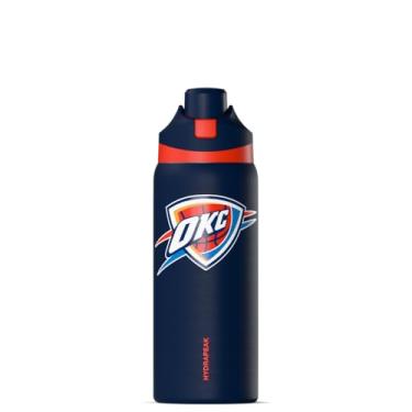 Imagem de Hydrapeak Garrafa de água oficialmente licenciada pela NBA Oklahoma City Thunder 947 ml com tampa Chug, água isolada de aço inoxidável