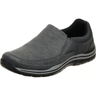 Imagem de Skechers Mocassim masculino Expected Gomel Slip-On, Cinza, 14 XX-Wide