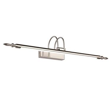 Imagem de Luminária de LED para penteadeira, 26 pol., luminária linear para banheiro, luz frontal ajustável para espelho de banheiro, arandela de parede para penteadeira, lâmpadas de maquiagem, luzes