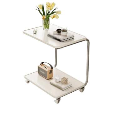 Imagem de Mesa auxiliar de mesa auxiliar de sofá móvel simples e moderna com mesa de centro criativa, mesa de cabeceira For quarto mesa auxiliar para sofá