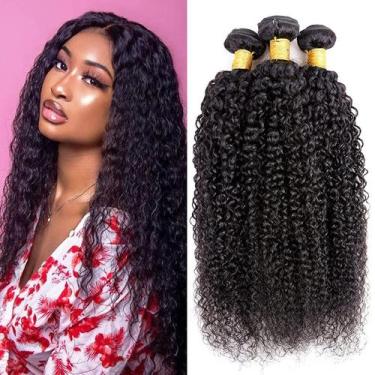 Imagem de Pacotes de cabelo HeiOwuio Curly Wave Brazilian Remy Human Hair