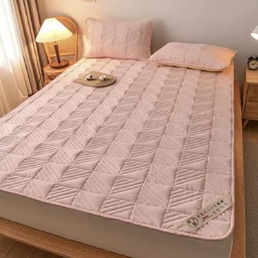 Imagem de Almofada de cama para primavera, verão e outono, cor 7, resistente ao encolhimento, altamente respirável, almofada de futon, individual, não encolhe (cor 3, 150 * 200 cm)