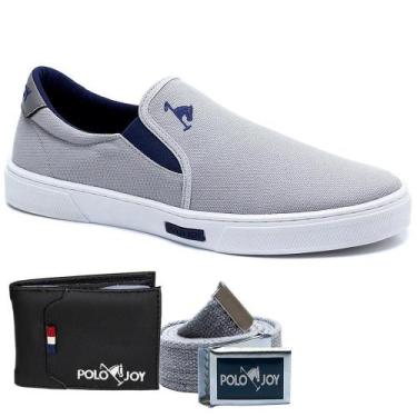 Imagem de Sapatênis Iate Kit Carteira com Cinto Masculino Dia a Dia - Polo Joy, 