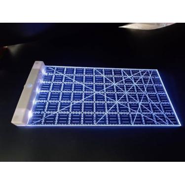 Imagem de HONEYSEW 15,2 x 30,5 cm, tecidos brilhantes para costura, acolchoados, réguas retangulares, ângulos de corte de tecido, régua retangular