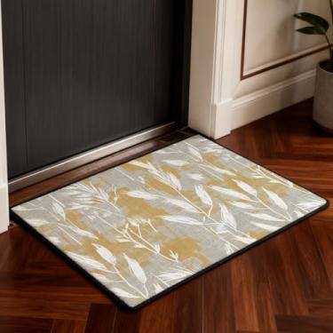 Imagem de NABURGRI Tapete de entrada 2x3 antiderrapante tapete de borracha de pilha baixa para quarto, escritório, faculdade, dormitório, moderno, personalizado, tapete de porta impresso