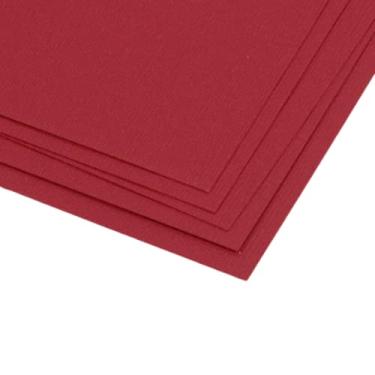 Imagem de Craftelier - Pacote com 5 cartolina de textura de lona dupla face | Material perfeito para projetos de scrapbook e artesanato | Peso 216 gramas | Tamanho 30,48 x 30,48 cm (12" x 12") - Cor vermelho