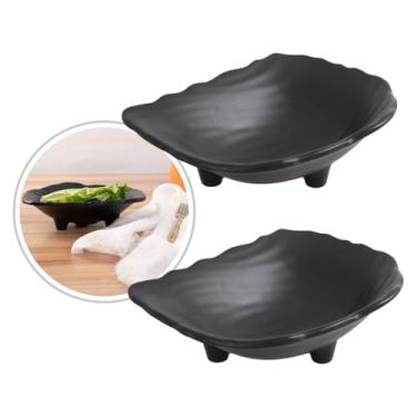 Imagem de Tigela Prato Fundo Melamina Premium Bowl Preto Travessa Oriental Sushi Ceviche Sunomono (2)