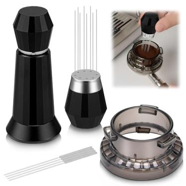 Imagem de Feekoon Kit de acessórios de café expresso, ferramenta de distribuição de café expresso WDT, funil de dosagem de 54 mm compatível com barista Breville e máquina de bambu, ferramenta de agitador de