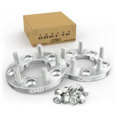 Imagem de Customadeonly Adaptadores de roda de 5 x 100 a 5 x 112 (2 peças de 15 mm de espessura) 57,1 mm de furo M12 x 1,5, permite que o cubo 5x100 monte roda 5 x 112 - pode ser necessário aparar parafusos de