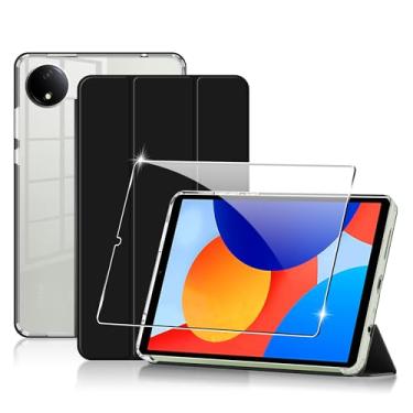 Imagem de Suttkue Capa para Redmi Pad SE 8.7 4G, capa rígida de alta qualidade, leve, poliuretano de qualidade, antipirnts, resistente a arranhões, preta para tablet Redmi Pad SE 22.1 cm