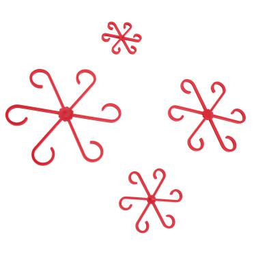 Imagem de 4 peças de suportes de caule de plantas de plástico, reutilizáveis, 4 tamanhos diferentes, à prova d'água, trepadeiras, clipes de jardinagem para casa, estufas, gramados, varandas, vasos de plantas