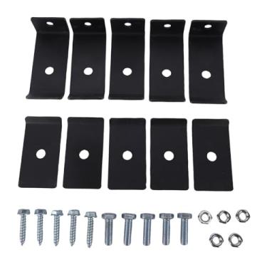 Imagem de Tnfeeon Grampos de Arame, 100 Unidades de 3,5x1,1x1,6 pol. Clipes de Cerca Grampos de Montagem de Cercas Agrícolas, Braçadeira de Cabo Resistente de Aço Carbono para Proteger Painéis de