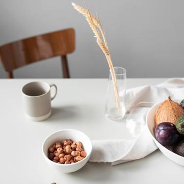 Imagem de Papel de parede branco de 12 × 199 cm, papel de parede autoadesivo, texturizado fosco, papel de parede espesso removível para armário de bancada de parede (branco)