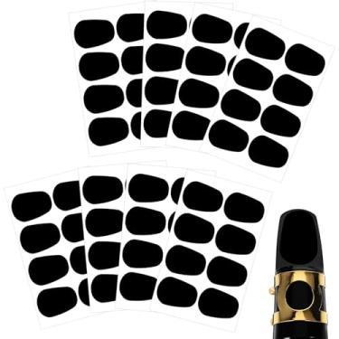 Imagem de Sibba 64 peças de almofadas de bocal para saxofone, clarinete, saxofone alto tenor, adesivos de almofada de silicone grosso, protetor de dentes, peça de boca para iniciantes, amantes de música
