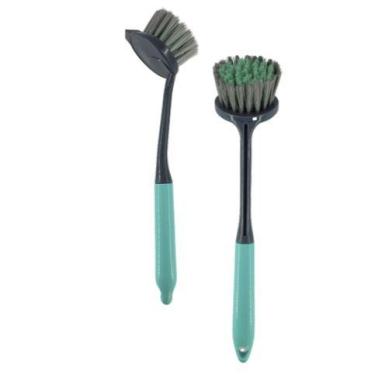 Imagem de Escova de Limpeza Redonda Azul Com Ponta Para Cozinha C28 - PRA VC