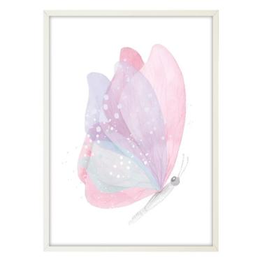 Imagem de Quadro Infantil Selva Borboleta sem Vidro Colorido 20x30 cm