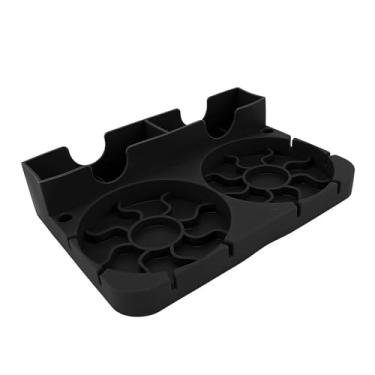 Imagem de ZJchao Garrafinha de água Secagem Rack Silicone Titular Stand Secation of Office Home Office Cozinha (Preto)