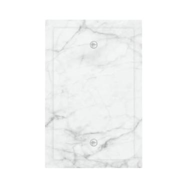 Imagem de biondbong Placa de interruptor de luz branca cinza e cinza sem dispositivo, placas de interruptor de luz em branco, capas de tomada, placa de parede decorativa cinza, acessórios de decoração 12,7 x