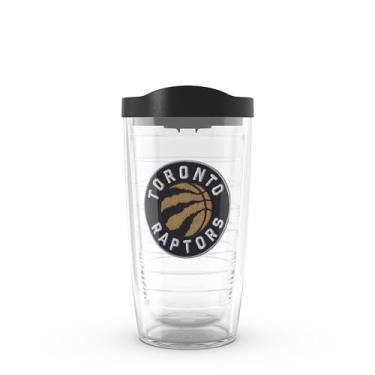 Imagem de Tervis Feito nos EUA com parede dupla NBA Toronto Raptors Copo isolado mantém as bebidas frias e quentes, 473 ml, logotipo principal