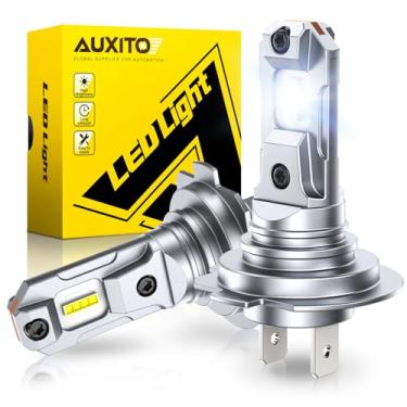 Imagem de AUXITO Lâmpada H7 - Saída 600% mais brilhante 6500K branco brilhante, simples Plug & Play, 60.000 horas + longa vida útil, pacote com 2