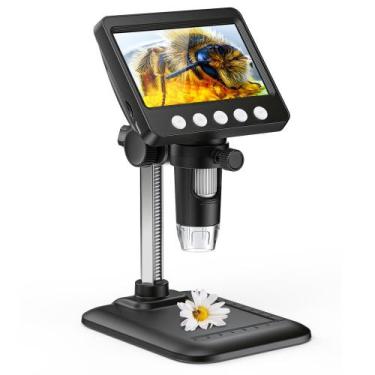 Imagem de Microscópio digital SKYEAR LCD de 4,3 polegadas com ampliação 1000X