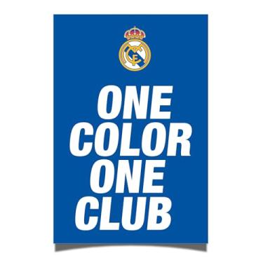 Imagem de Desert Cactus Pôster do Real Madrid FC Los Blancos Madridistas Futebol Futebol 28 x 43 cm Decoração de escritório Decoração Oficial Fan Gear (28 x 43 cm, Versão F)