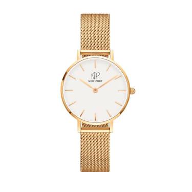 Imagem de Relógio Feminino Analógico Fino Elegante Dourado Minimalista Gold 32mm