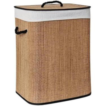 Imagem de Cesto Organizador de Bambu 40x30x50cm - DCarte
