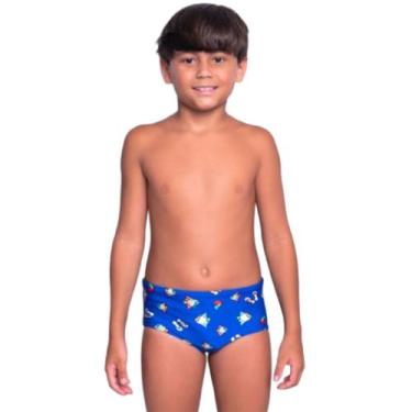 Imagem de Sunga Infantil Box Molha e Aparece Estampa Vekyo Confortavel Verão Pis