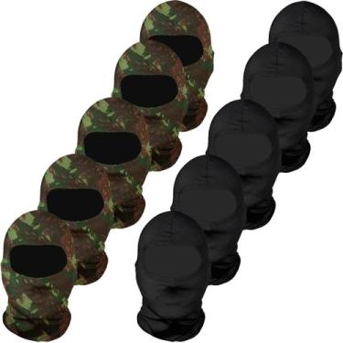 Imagem de Kit 10 balaclavas balaclava touca toca ninja bandana UV50+ - EX311, 5 