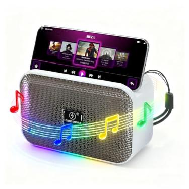 Imagem de Caixa de Som Portátil RGB Bluetooth de 10 W, Som Estéreo, Pequena Caixa de Som Sem Fio Para Ambientes Externos, Bateria de 4 Horas,Caixa de Som Sem Fio Ideal Para Viagens, Banho, Festas e Casa(Preto)
