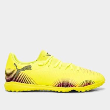 Imagem de Chuteira Society Puma Future 8 Play Neymar Unissex, Amarelo, 40