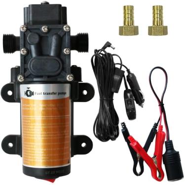 Imagem de Steauty Bomba elétrica portátil de transferência de gasolina CC 12 V, com motor CC de 75 W, movimenta até 110 galões de gás ou diesel por hora, adequada para veículos, barcos, motocicletas