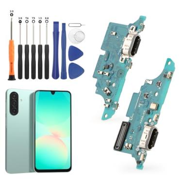 Imagem de Conector Dock para Samsung Galaxy A26 5G Porta de carregamento Cabo flexível de substituição para Samsung Galaxy A26 5G A266U A266E A266B Carregador USB Dock Board Conector com ferramentas (preto)
