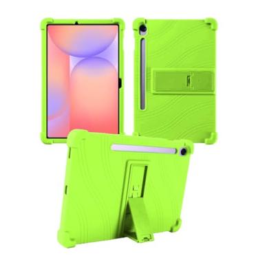 Imagem de Capa para Samsung Galaxy Tab S10 Lite/S10 FE/S9 FE 10,9 polegadas - Capa protetora com suporte para caneta S e suporte de visualização em vários ângulos (verde)
