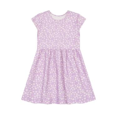 Imagem de Vestido infantil menina florido Brandili-Lilás