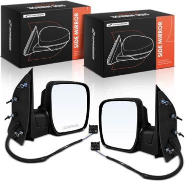 Imagem de A-Premium Par (2) espelhos retrovisores elétricos do lado do motorista e do passageiro - compatível com Ford E-150 E-250 E-350 E-450 Super Duty 2009 - Espelho retrovisor externo externo não aquecido