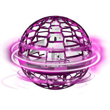 Imagem de Bola Spinner Voadora LED Brinquedo Divertido Colorido Boomerang Drone