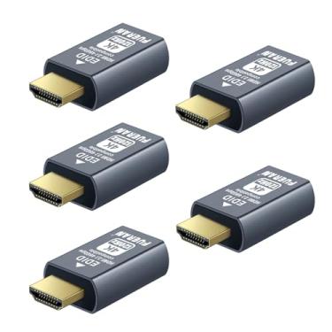 Imagem de Plugue fictício HDMI 2.1 4K 120Hz – Emulador de tela virtual de alta resolução para PC, fones de ouvido VR e adaptador de exibição fantasma sem cabeça EDID para mineração de criptomoedas (4K-120Hz-5P)