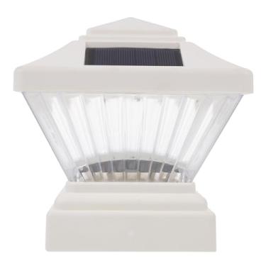 Imagem de 2pcs Solar Energy Pillar Lamps LED Outdoor Garden Landscape Lights Easy Installation Weatherproof Solar Charging for Fence Deck