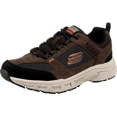 Imagem de Skechers Sapato Oxford masculino Oak Canyon, Chocolate/preto, 8.5 X-Wide