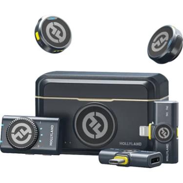 Imagem de Microfone Hollyland Lark M2 Duo Kit Duplo P/ 2 Pessoas Sem Fio