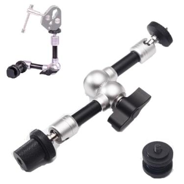 Imagem de Braço Mágico Articulado 7" com Cabeça Esférica Dupla para Câmeras, Monitores e Iluminadores