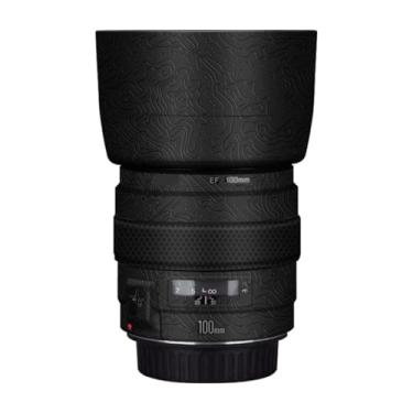 Imagem de EF 100 2 adesivo para lente de câmera revestimento protetor de corpo película protetora para Canon EF 100 mm F2 USM (contorno preto brilhante)