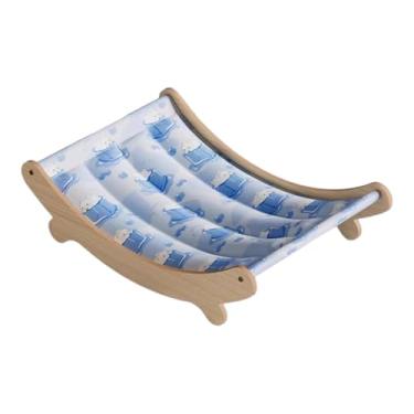 Imagem de Fxzqgnh Cama Refrescante para Gatos, Rede, Cama para Gatos, Cadeira de Descanso Elevada, Móveis para Animais de Estimação, Fácil de Limpar, para Coelhos E Fil, Azul, 59x31.5x15cm
