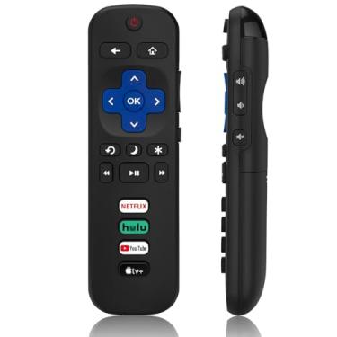 Imagem de Controle remoto universal para Roku TV, substituição para TVs TCL/Hisense/Sharp/Philips/Onn/Element/Insígnia, etc R0KU (não para RokuStick e RokuBox)