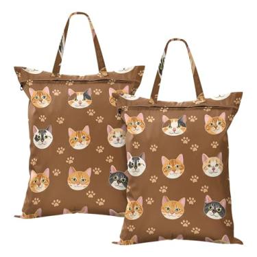 Imagem de SEHANY 2 peças de sacos grandes de lavanderia com alça, à prova d'água, bolsa de roupa para viagem e natação