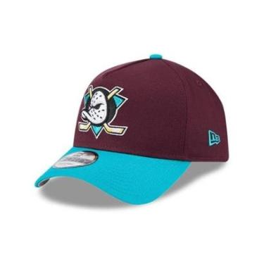 Imagem de BONE NEW ERA 9FORTY A-FRAME SNAPBACK ANAHEIM DUCKS NHL OFF WHITE-Masculino