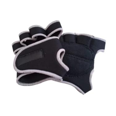 Imagem de Luva para Treino Academia e Unissex – Antiderrapante Resistente e Confortável para Musculação (Preto_Lilás,GG)